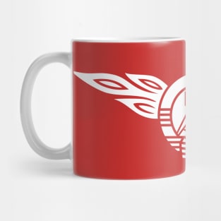 DDR Flames Crest (white) Mug